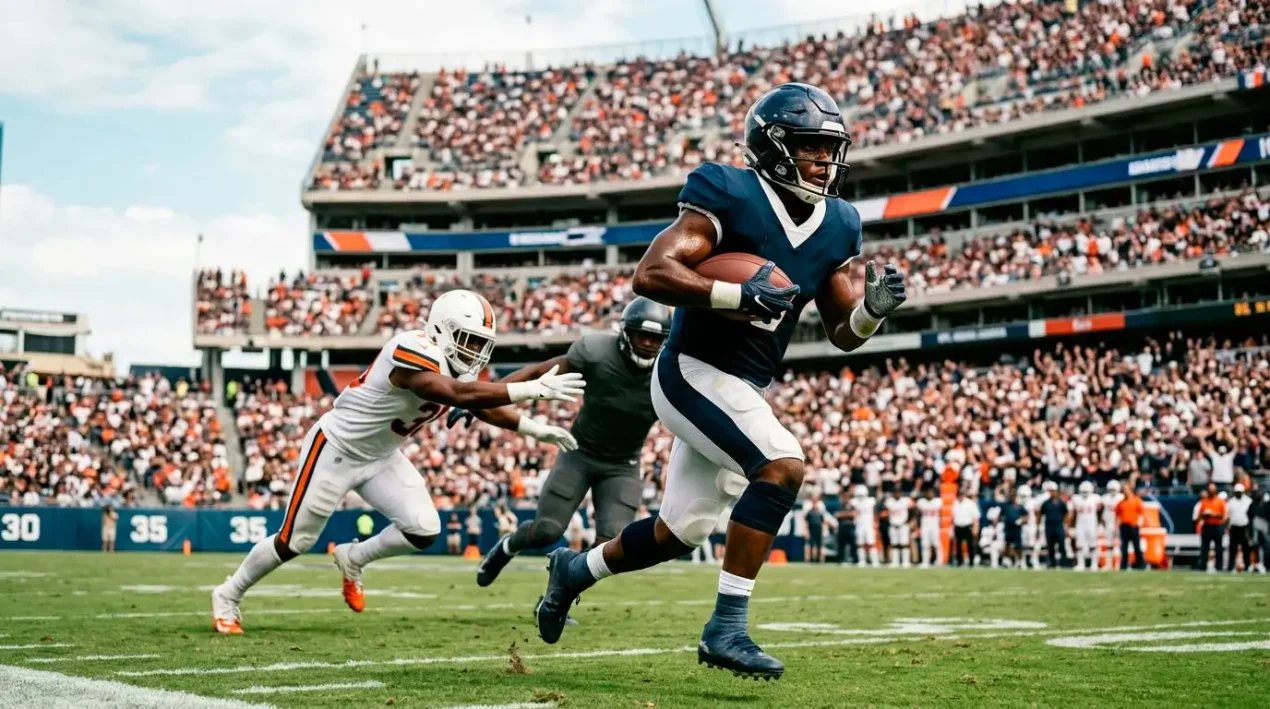 Mobile quarterback breaking the pocket with rushing-yards prop ticket and defensive pursuit angles